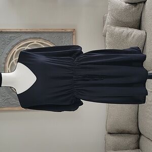 Lands End Black Tie Waist Women Size Xsmall‎ Small Swimsuit Cover Up